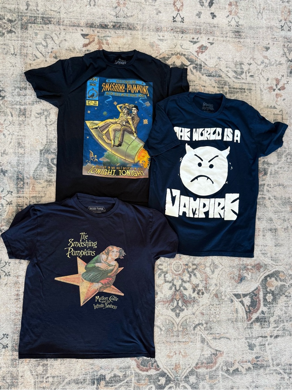 Smashing Pumpkins Superfan Shirt Bundle | 90s Concert Band Tees | Cotton